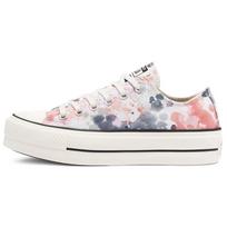 Converse Chuck Taylor All Star Platform Low Washed Florals Moteriški kedai Daugiaspalviai Egret Terracotta-Pink 570970C 39.5 white