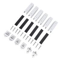 Solar Panel Mounting Bracket Kits Aluminum Alloy Flat Roof Solar Panel Mounting Brackets End Clamps