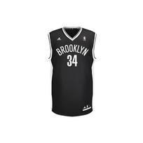 Adidas NBA krepšinio marškinėliai Rep Fan Edition Brooklyn Nets Paul Pierce 34 vyriški marškinėliai Juodi DBV2219 S