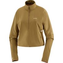 Salomon Sense Aero Hybrid Cropped Windproof Waterproof Warm Soft Skin-Friendly Practical Hoodie Women hoodies C26415 S