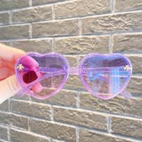 New Retro Love Frame Little Bee Youngsters's Decorative Glasses Fashion Youngsters's Glasses violetinė