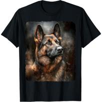 Vokiečių aviganio dizainas T-shirt'ui šunų mylėtojui S juoda