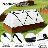 Foldable Greenhouse Cover with Metal Stakes and PE Material for Year-Round Plant Protection and Ventilation on China Mainland