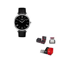 TISSOT Junya Collection Quartz Movement Men's Watches Watch 39mm Black Dial Stainless Steel Case Leather Strap T063.409.16.058.00 Regular Watch Box