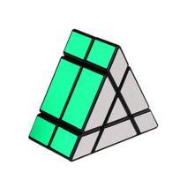 Mo Fang Zhai J2 Triangular Prism Magic Cube 2X2  Blue/Black Magic Cubes Puzzle Toys For Kids Gift Birthday Christmas Gifts