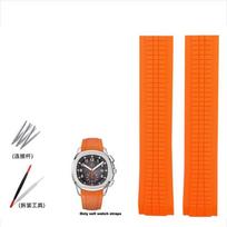 Aukštos kokybės minkštos gumos laikrodžio apyrankė Aquanaut Tinka Patek Philippe Silikoninė 5164A 5167A 5168A Sulankstoma sagtimi Laikrodžio dirželis 21mm 21mm blue