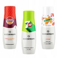 Set Of 3 Sodastream Schwip Schwap Concentrates + 7Up Free + Mirinda Zero