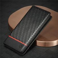 Carbon Fiber Flip Wallet Phone Case for Xiaomi 13T 12T 11T 11 Lite POCO X5 X4 X3 Pro Holder Cover Redmi Note 12 12S 11S 11 Pro Redmi Note 12S 4G