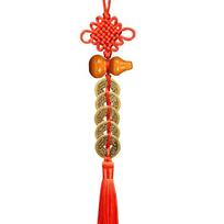 Feng Shui Decoration Five Emperors Money East And Northwest Home Decor Authentic Gourd Pendant Town House Talisman Coin