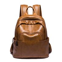 Retro laisvalaikio kuprinė moteriška PU odinė kuprinė Moteriška kuprinė Kelioniniai pečių mokykliniai krepšiai Mochila krepšys