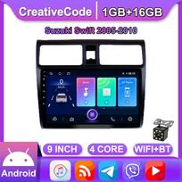 10 colių Android automobilinis radijas Carplay skirtas Suzuki Swift 2005-2010 automobiliui, multimedijos vaizdo grotuvas, GPS navigacija, WiFi, 2+32GB 1+16GB