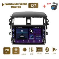 Skirta Toyota Corolla E140 E150 2006-2013 Su mygtuko rankenėle Android Car Radio Multimedia Player Navigacija Stereo GPS 2 Din Carplay 2+32GB 1+16GB