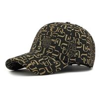 Print Hat Men's Baseball Cap Outdoor Sunscreen Sun Hat žalia