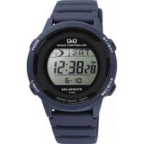 [[Citizen Q&Q]] Watch Q&Q Digital Radio Solar 10 ATM Water Resistant Urethane Belt D01A-005VK Men's Blue