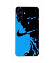 Dėklas - Maniacase - Samsung Galaxy A26 - Silikoninis - Minkštas - Juodas ir mėlynas su Nike logotipu juoda