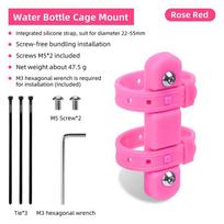 Dviračio vandens virdulio laikiklio adapteris silikoninis tvarstis butelio laikiklio dirželis dviračio sėdynės stiebas šakės rėmas montavimas dviračių priedas