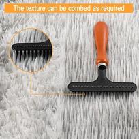 Massage Comb Carpet Rake Pet Cleaning Brush Shag Rug Rake Creative Brush Home Accessories mėlyna