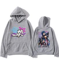 Arcane Jinx Hoodie 2025 Retro Men/women Hoodies Harajuku Aesthetic Clothes Unisex Winter Fleece Pullover Sweatshirt Vintage S