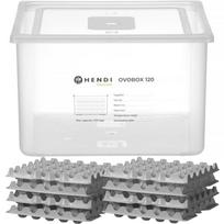 Kiaušinių dėžutė 8 padėklai 120 kiaušiniams OVOBOX 18 l 355 x 325 x 200 mm