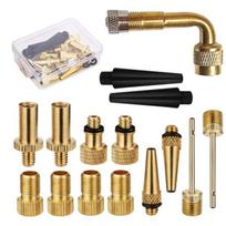 Vario dviračio vožtuvų adapterių rinkinys Antikorozinis Sv Av Dv Mtb Kalnų dviračio pripūtimo pompos priedai Adapter + Extension Pole Set