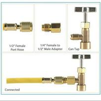 Multi Purpose 3Pcs/Set R134A Adapter AC Tank Adapter Tool with 1/4 and 1/2 Female Connector for AC Charging Hose China Mainland