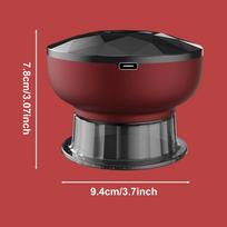 Electric Cupping Therapy Machine with Red Light 6 Modes Heating Massager Rechargeable Vacuum Cupping Relaxing Tools raudona