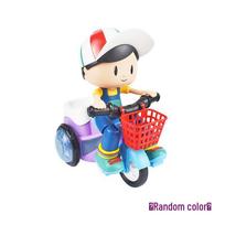 Children's Electric Pedal Tricycle with Music and Lights berniuko spalva