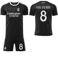 2025-26 Real Madrid juodos ir žalsvai mėlynos spalvos drakono specialus leidimas #9Mbappé #7 Vinícius Futbolo marškinėliai XL