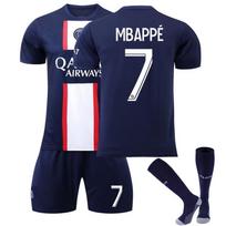 Aukščiausios kokybės Paris Saint-Germain futbolo marškinėlių rinkinys vaikams Messi Mbappe Neymar 16 (90-100cm)