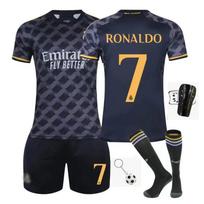 Vaikų futbolo apranga Real Madrid Ronaldo Juoda 130-140cm Sportinė apranga 110-120 CM