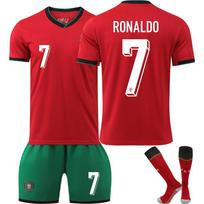 Portugalija Ronaldo Vaikų Sportinė Apranga Futbolo Marškinėliai Raudoni 120-130 CM raudona
