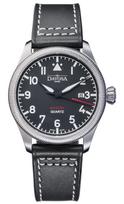 DAVOSA Aviator Date Šveicariškas [DAVOSA] Laikrodis, Pagamintas, 162.498.55 juoda