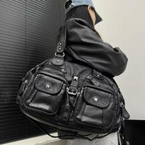 Ladies' Fashionable Retro Washed Vintage Hot Girl Tote Bag, Large Capacity Y2K Shoulder Bag juoda