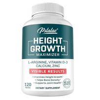 Ūgio Augimas-Vitaminas D3, Kalcis, Cinkas, Ūgis, Kaulų Augimo Maksimalizatorius 120