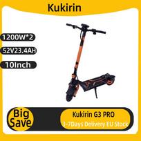 KuKirin G3 Pro Adult Electric Scooter 1200W*2 Motor All-Terrain Escooter 10 Inch Tire 52V23.4Ah Battery E-Mountain E-Scooter KuKirin G3 Pro