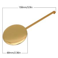 Naujas auksinės spalvos laikrodžio priedas „Pasidaryk pats“ 15 cm ilgio metalinis švytuoklės quartz sieninio laikrodžio priedai Laikrodžių rinkiniai svyravimo mechanizmui auksas