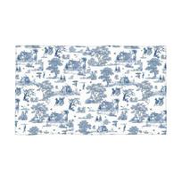 Toile De Jouy French Motif Soft Face Towel Quick Dry Pool Bath Cotton Towels Absorbent Quick W30*H60(CM)