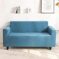 Seater Stretch Spandex Sofa Cover Elastic Sofa Slipcovers For Living Room Solid Color Washable Sofa Towel Couch Covers 2Pcs Pillow covers