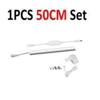 50 cm aliuminio LED juostelės vamzdis Tuya Smart Night Light DC12V 2835SMD Led Bar Light WIFI LED lempa EU adapteris Šiuolaikinė miegamojo stalinė lempa 1PCS EU Plug balta