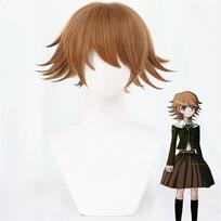 Danganronpa Chihiro Fujisaki Cosplay Kostiumas JK Uniformos Kostiumas Ilgomis Rankovėmis Rudas Klostuotas Sijonas Rinkinys Moterims Helovino Kostiumas Apranga one size ruda