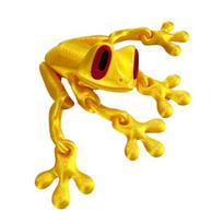 3D Spausdinta Varlė Šaldytuvo Magnetas Judančios Dalys Varlė Fidget Žaislas