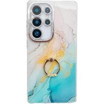Samsung S25 Ultra telefono dėklas Galvanizuotas marmuras A56 žiedas-stovas S24 pilnai dengiantis Naujas modelis Galaxy S25