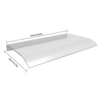 Langų markizė Durų stogelis Markizė, Skaidrus vandeniui atsparus Verandos stogelis Sodui Kieme Terasa, Apsauga nuo UV spindulių Lietaus Sniego 60*40cm gryna