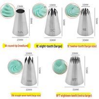 Zhaoran Extra Large 5-Piece Piping Nozzle & Bag Set