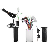 LCD Droselis Ir Brushless Variklis//Valdiklis 24V Iki 48V Elektriniams Dviratčiams //NAUJAS white