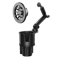 car Cup Holder with Phone Mount 360 degree Rotation Magnetic Cell Phone Stand Drink Cup Holder Adapter phone stand for auto juoda