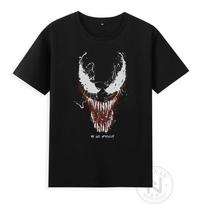 Super hero Venom Venom 2 Massacre Start Logo Short Sleeve T-shirt Summer Men's T-shirt Boutique fashion top Short sleeve y2k#Color S juoda