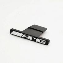 Automobilio chromuotas priekinės variklio dangčio grotelių emblema ženklelis Automobilio niekutis Mercedes Benz AMG LOGO X253 X247 W205 W206 W212 W213 W177 W167 GT C63 sidabras