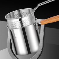 Deep Fryer Pot 304 Stainless Steel Fry Pot with Basket and Lid Food Grade Deep Fryer Multifunctional Deep Frying Pot United States