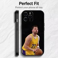 BASKETBALL LAK L-Luka Doncic Player Phone Case For iPhone17,16,15,14,13,12 Plus,Max Soft Silicone Black Cover iPhone15plus
